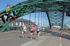 Runners going across Wearmouth Bridge during the Sunderland City 10k Road Race.